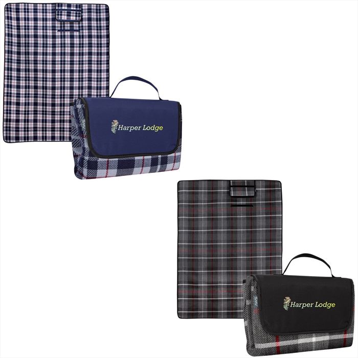 HH7010 Highlander Roll-Up Picnic Blanket With Custom Imprint